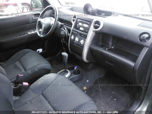 JTLKT324X50200347 - 2005 TOYOTA SCION XB მწვანე ფოტო 5