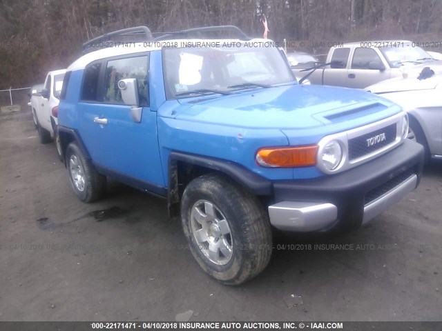 JTEBU11FX70034930 - 2007 TOYOTA FJ CRUISER BLUE photo 1