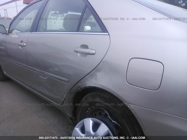 4T1BE32K92U038246 - 2002 TOYOTA CAMRY LE/XLE/SE TAN photo 6