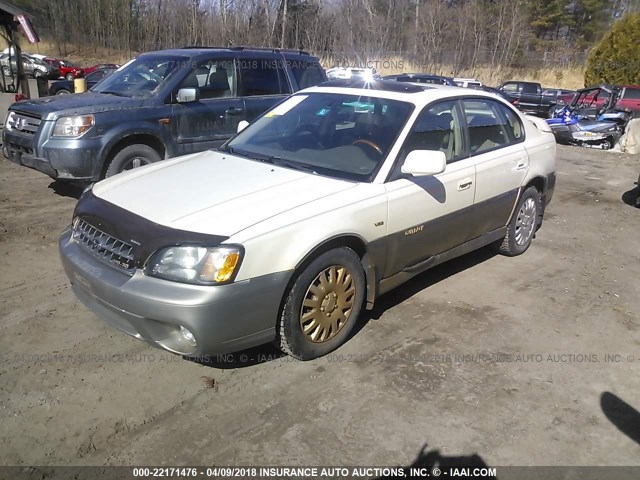 4S3BE896737200529 - 2003 SUBARU LEGACY OUTBACK 3.0 H6/3.0 H6 VDC WHITE photo 2