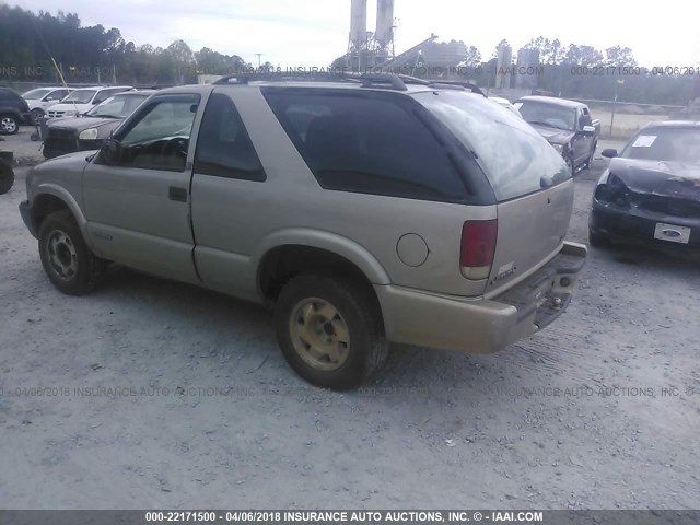 1GKCS18W71K111368 - 2001 GMC JIMMY TAN photo 3