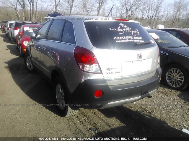 3GSCL33P78S671690 - 2008 SATURN VUE XE SILVER photo 3