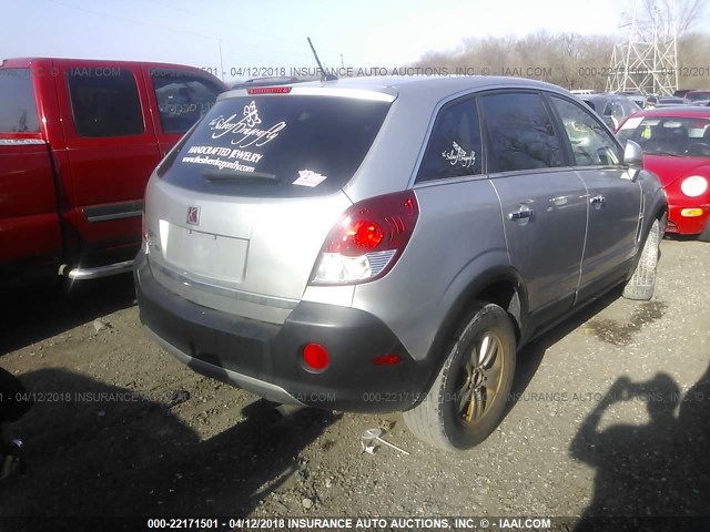 3GSCL33P78S671690 - 2008 SATURN VUE XE SILVER photo 4