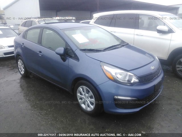 KNADM4A38G6692003 - 2016 KIA RIO LX Կապույտ լուսանկար 1