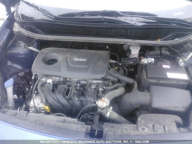 KNADM4A38G6692003 - 2016 KIA RIO LX Կապույտ լուսանկար 10