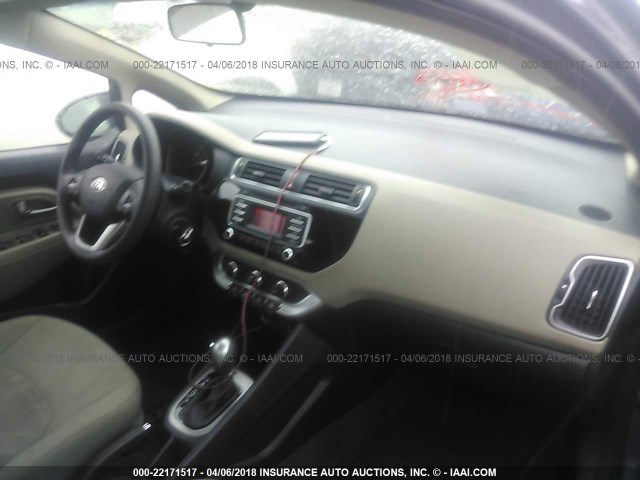 KNADM4A38G6692003 - 2016 KIA RIO LX Կապույտ լուսանկար 5