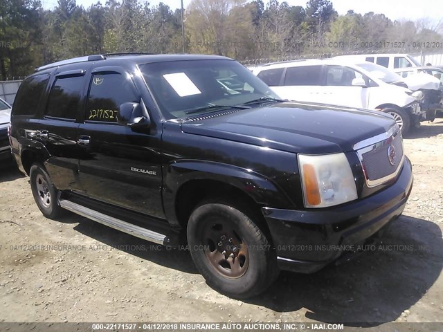 1GYEK63NX2R102148 - 2002 CADILLAC ESCALADE LUXURY შავი ფოტო 1
