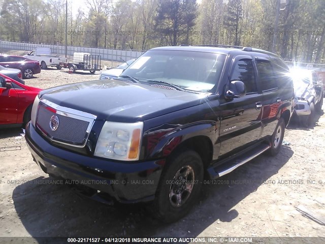 1GYEK63NX2R102148 - 2002 CADILLAC ESCALADE LUXURY შავი ფოტო 2
