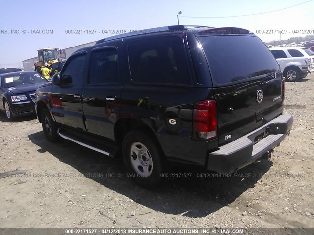 1GYEK63NX2R102148 - 2002 CADILLAC ESCALADE LUXURY შავი ფოტო 3