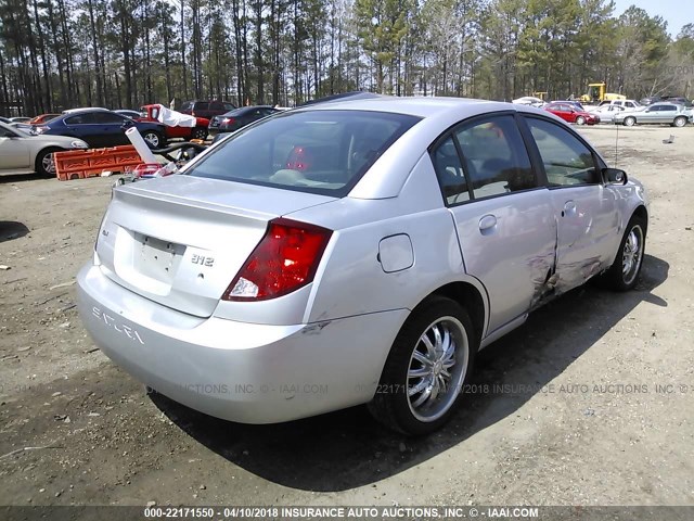 1G8AJ52F33Z162120 - 2003 SATURN ION LEVEL 2 SILVER photo 4