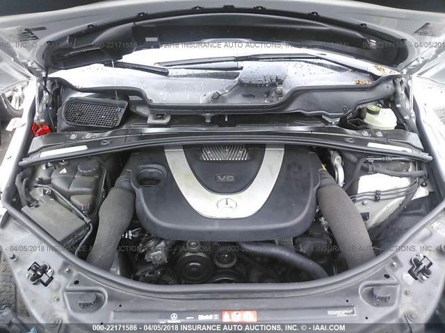 4JGCB65E67A037519 - 2007 MERCEDES-BENZ R 350 SILVER photo 10