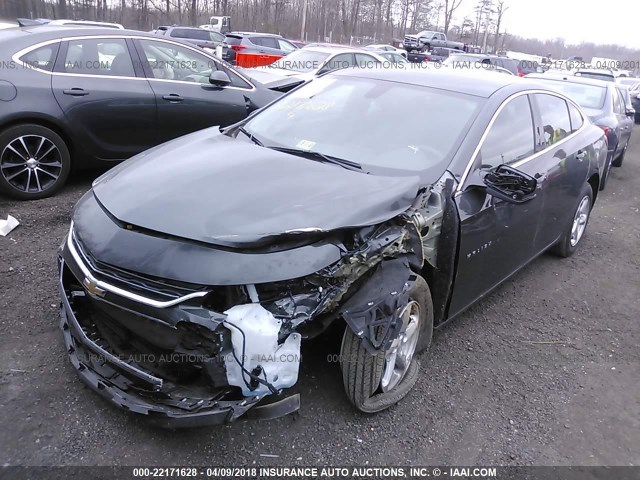 1G1ZB5ST9JF109585 - 2018 CHEVROLET MALIBU LS 灰色 照片 2