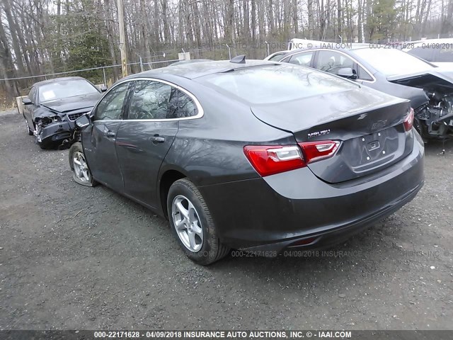 1G1ZB5ST9JF109585 - 2018 CHEVROLET MALIBU LS 灰色 照片 3