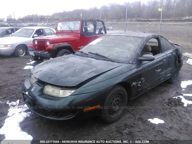 1G8ZG1274VZ344785 - 1997 SATURN SC2 GRAY photo 2