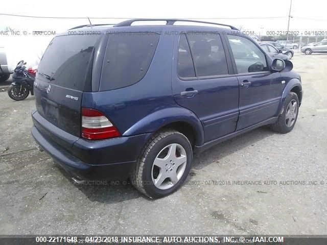 4JGAB74E31A228322 - 2001 MERCEDES-BENZ ML 55 Navy photo 4