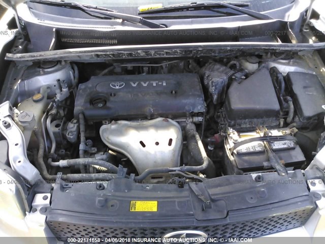 JTLKE50EX81027283 - 2008 TOYOTA SCION XB ვერცხლისფერი ფოტო 10