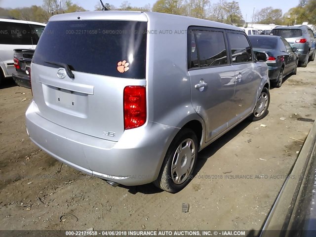 JTLKE50EX81027283 - 2008 TOYOTA SCION XB ვერცხლისფერი ფოტო 4