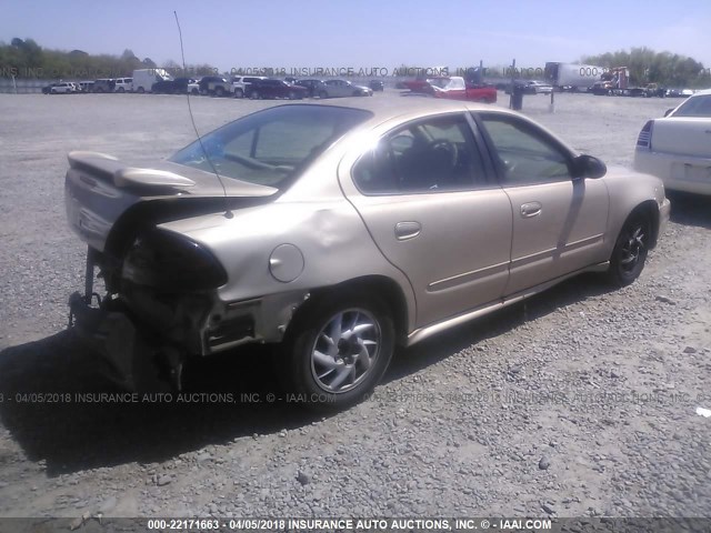 1G2NF52E24C139257 - 2004 PONTIAC GRAND AM SE1 GOLD photo 4