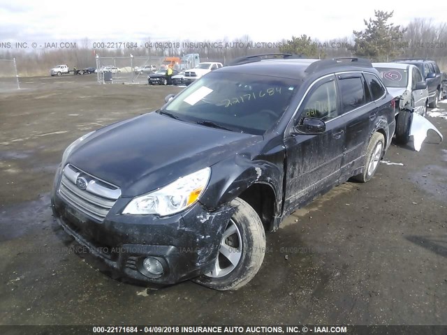 4S4BRCCC9D3231548 - 2013 SUBARU OUTBACK 2.5I PREMIUM BLUE photo 2