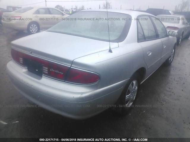 2G4WS52J031199823 - 2003 BUICK CENTURY CUSTOM SILVER photo 4