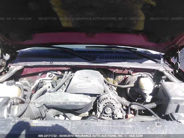 1GCEK19Z37Z205647 - 2007 CHEVROLET SILVERADO K1500 CLASSIC MAROON photo 10