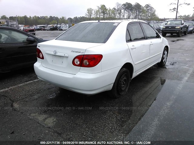 2T1BR32E96C609160 - 2006 TOYOTA COROLLA CE/LE/S WHITE photo 4