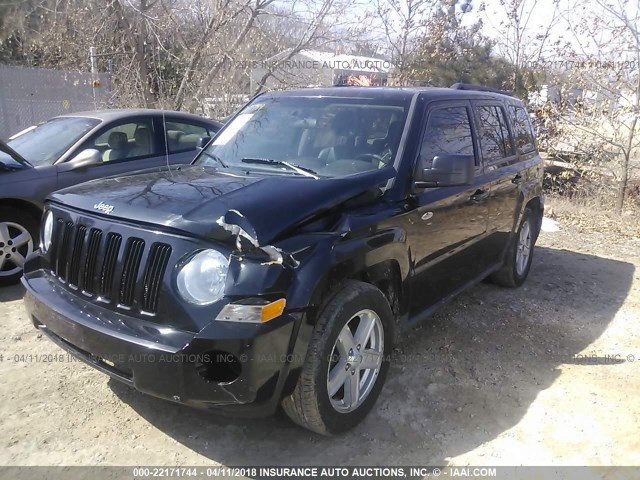 1J4NF2GB6AD525236 - 2010 JEEP PATRIOT SPORT BLACK photo 2