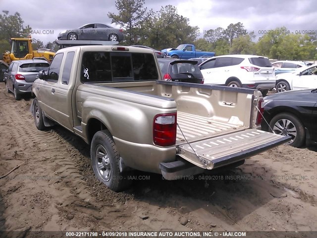 1FTYR44UX2PA49052 - 2002 FORD RANGER SUPER CAB TAN photo 3