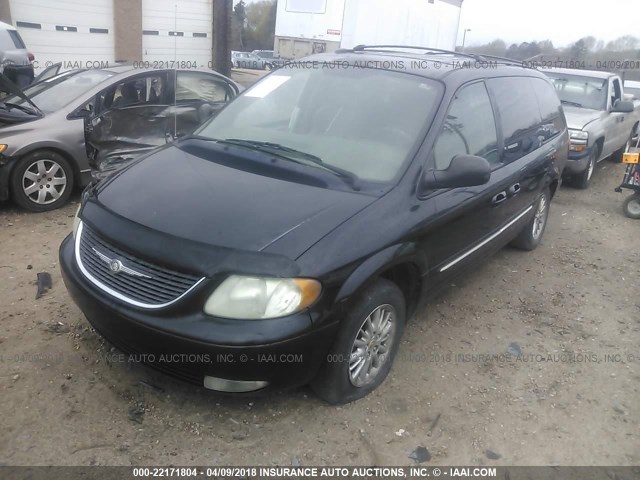 2C8GP64L73R250846 - 2003 CHRYSLER TOWN & COUNTRY LIMITED BLACK photo 2