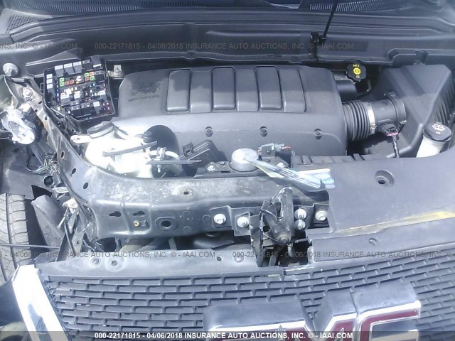 1GKLRMED1AJ225596 - 2010 GMC ACADIA SLT-1 Czarny zdjęcie 10