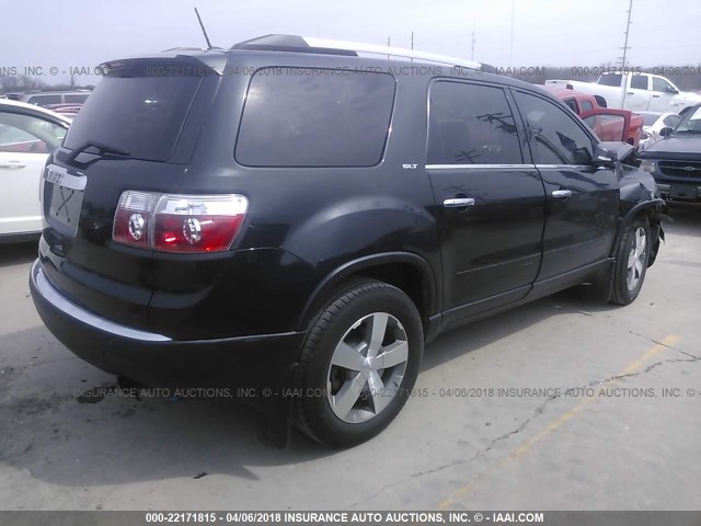 1GKLRMED1AJ225596 - 2010 GMC ACADIA SLT-1 Czarny zdjęcie 4