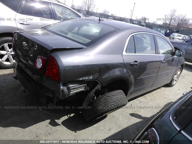 1G1ZA5E06AF216078 - 2010 CHEVROLET MALIBU LS GRAY photo 4