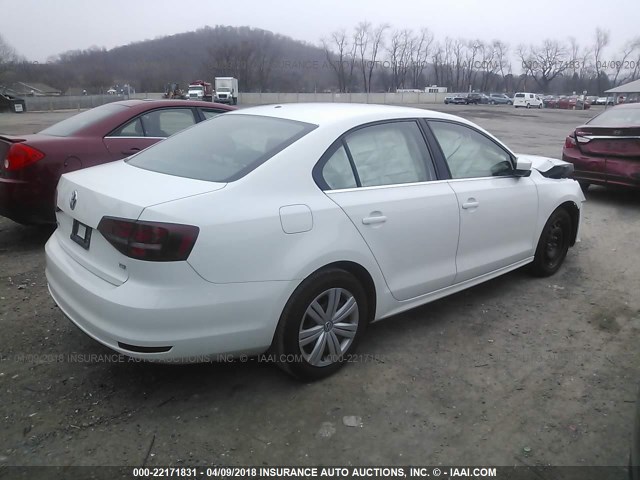 3VW2B7AJ6HM313045 - 2017 VOLKSWAGEN JETTA S 白色 照片 4