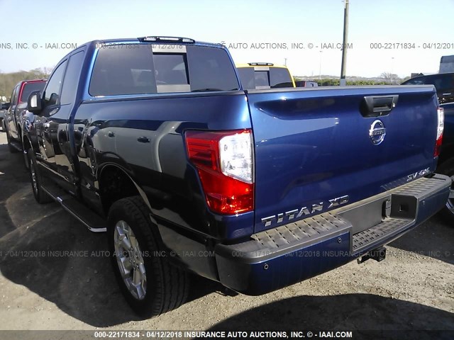 1N6BA1C26HN533619 - 2017 NISSAN TITAN XD SV BLUE photo 3