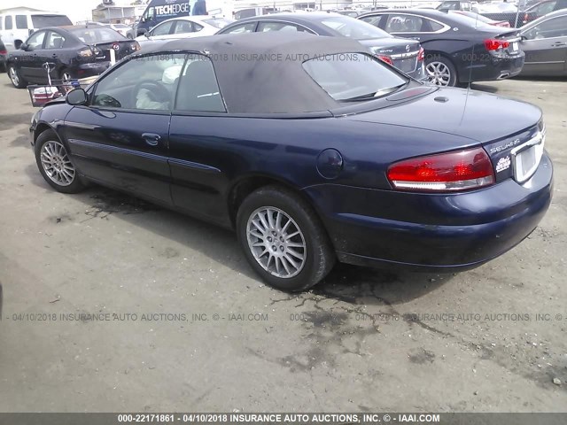 1C3EL55R46N259057 - 2006 CHRYSLER SEBRING TOURING BLUE photo 3