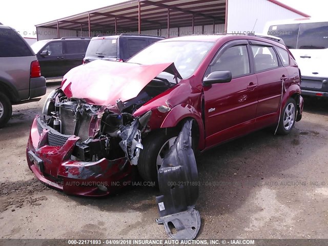 5Y2SL62883Z457094 - 2003 PONTIAC VIBE RED photo 2