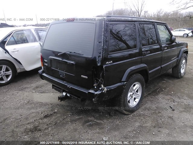 1J4FF58S01L542558 - 2001 JEEP CHEROKEE CLASSIC/LIMITED BLACK photo 4