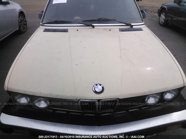 WBADK8304C7966673 - 1982 BMW 528 E AUTOMATIC CREAM photo 10