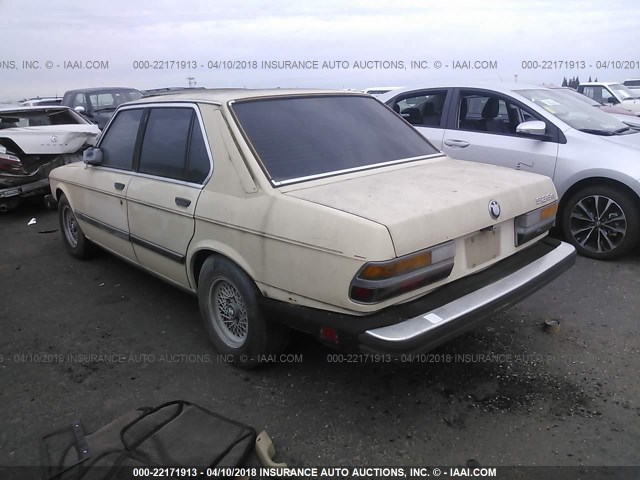 WBADK8304C7966673 - 1982 BMW 528 E AUTOMATIC CREAM photo 3