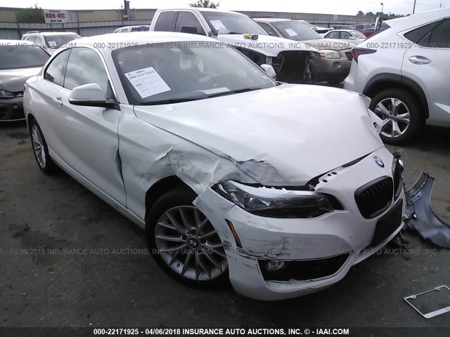 WBA1F9C50GV545723 - 2016 BMW 228 I/SULEV WHITE photo 1