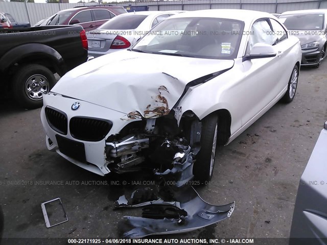 WBA1F9C50GV545723 - 2016 BMW 228 I/SULEV WHITE photo 2