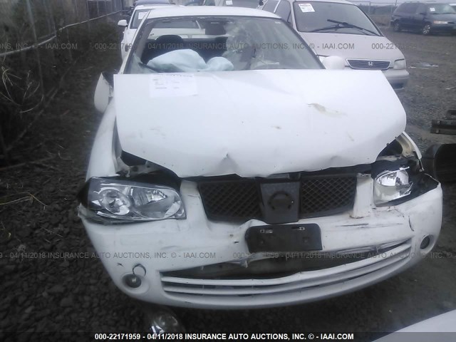 3N1CB51D35L530725 - 2005 NISSAN SENTRA 1.8/1.8S WHITE photo 6