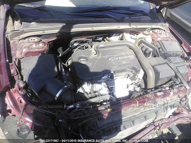 1G1ZB5ST6GF291710 - 2016 CHEVROLET MALIBU LS 栗色 照片 10