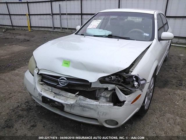 JN1DA31D22T427671 - 2002 NISSAN MAXIMA GLE/GXE/SE WHITE photo 6