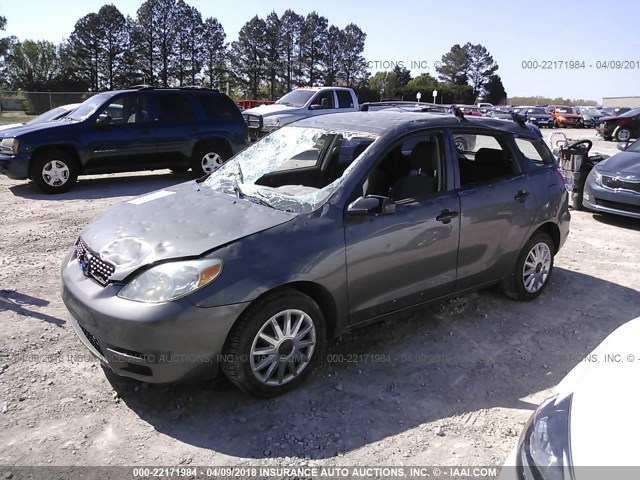 2T1KR32E74C290869 - 2004 TOYOTA COROLLA MATRIX XR GRAY photo 2