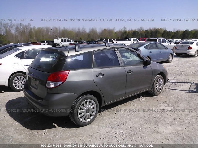 2T1KR32E74C290869 - 2004 TOYOTA COROLLA MATRIX XR GRAY photo 4