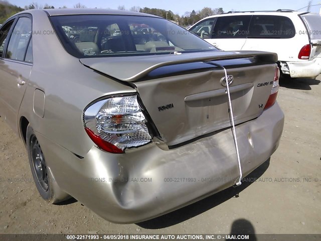 4T1BF32K43U058533 - 2003 TOYOTA CAMRY LE/XLE/SE ოქროსფერი ფოტო 6