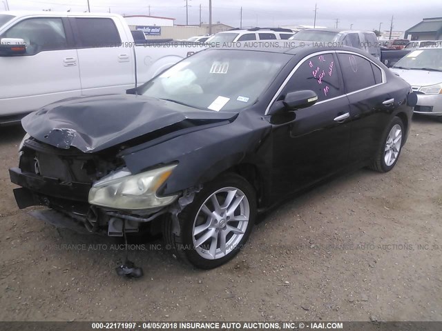 1N4AA51E39C833401 - 2009 NISSAN MAXIMA S/SV BLACK photo 2