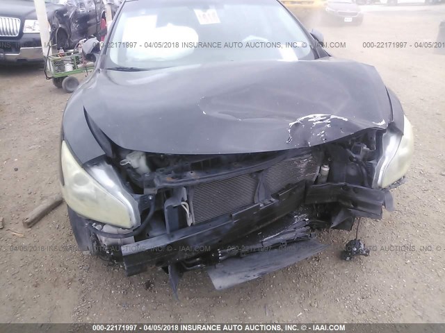 1N4AA51E39C833401 - 2009 NISSAN MAXIMA S/SV BLACK photo 6