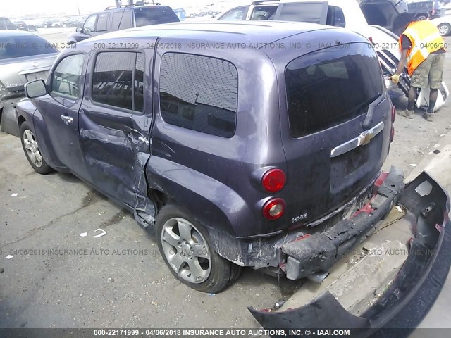 3GNDA23PX7S546382 - 2007 CHEVROLET HHR LT PURPLE photo 3